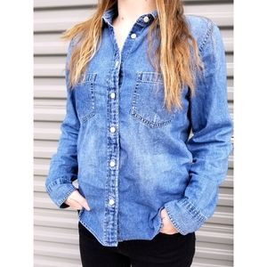 J. Crew Chambray Button Up Shirt